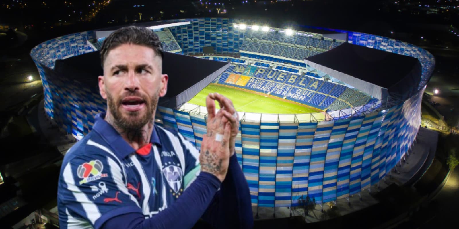 Sergio Ramos en el Estadio Cuauhtémoc / FOTO VERSUS