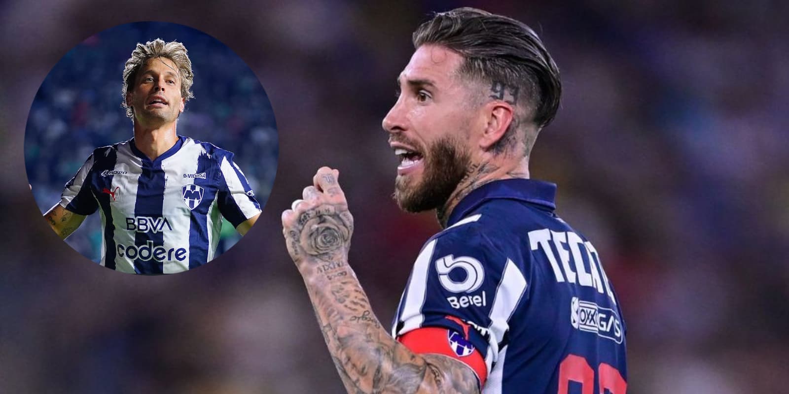 Sergio Ramos junto a Sergio Canales / FOTO 365SCORES MÉXICO