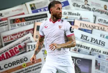 Sergio Ramos no tuvo un regreso brillante al Sevilla y lo que dijo la prensa española sobre el zaguero