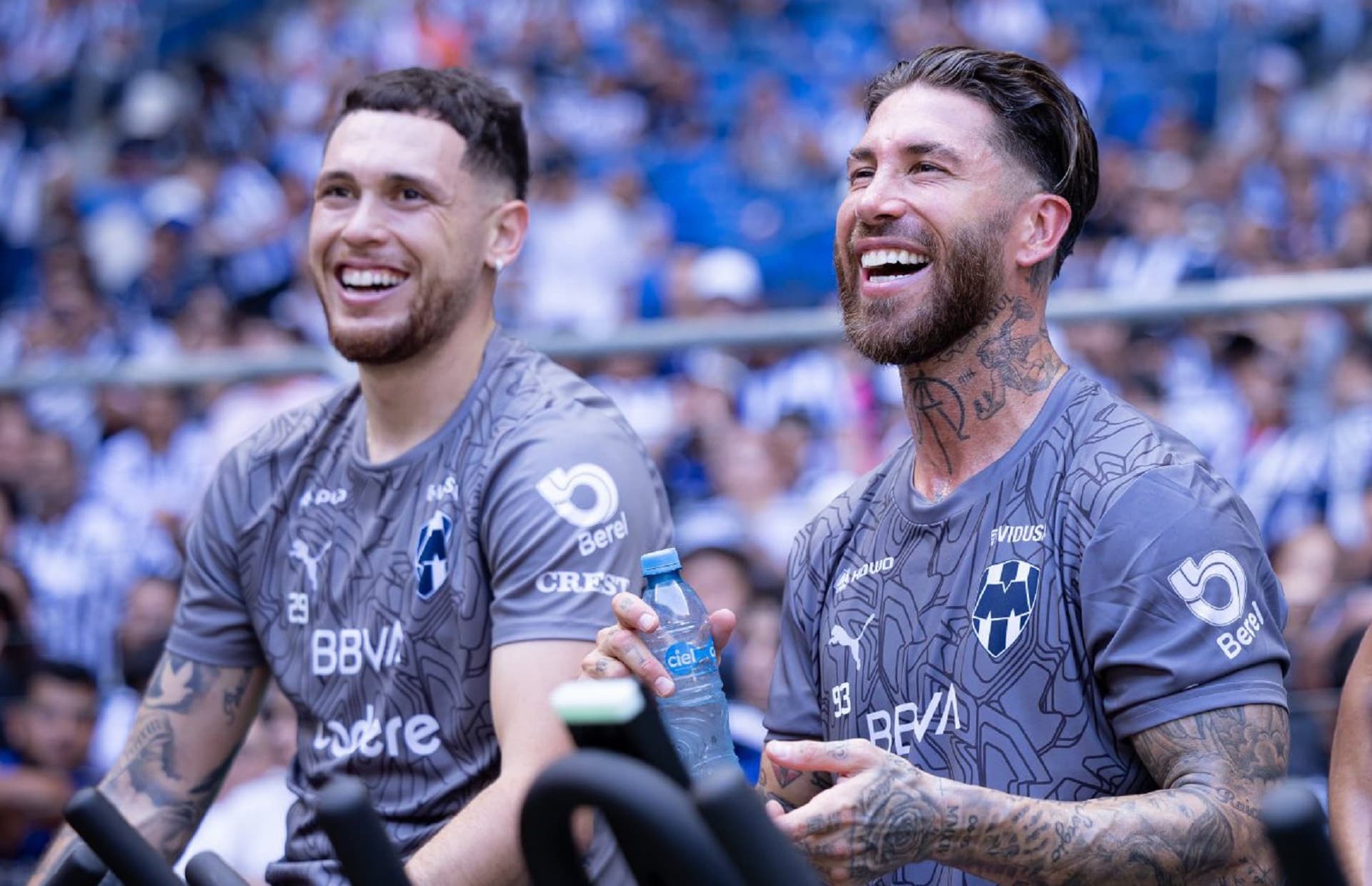 Sergio Ramos y Lucas Ocampos