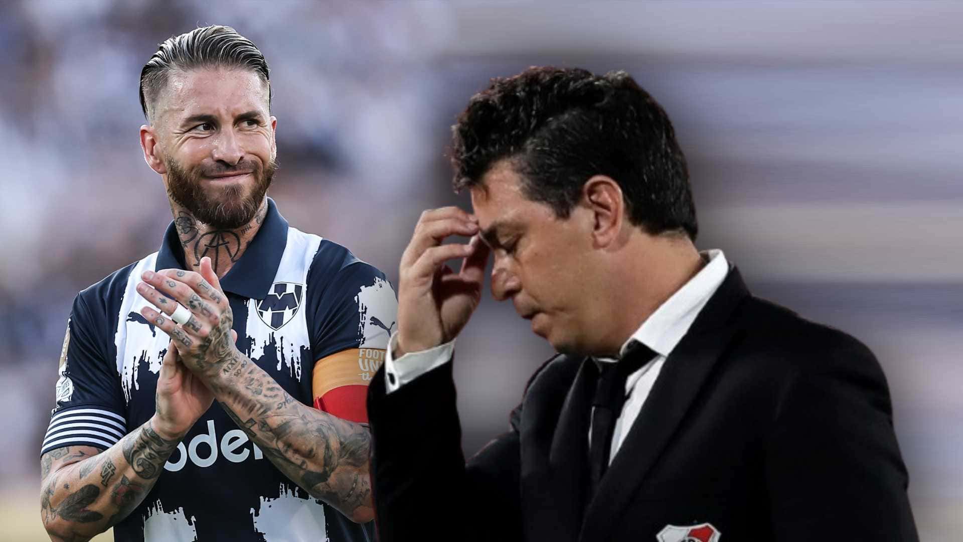 Sergio Ramos y Marcelo Gallardo