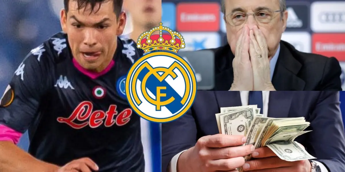 Si el Real Madrid opta por Hirving Lozano tendrá que pagar una cifra récord al Napoli.