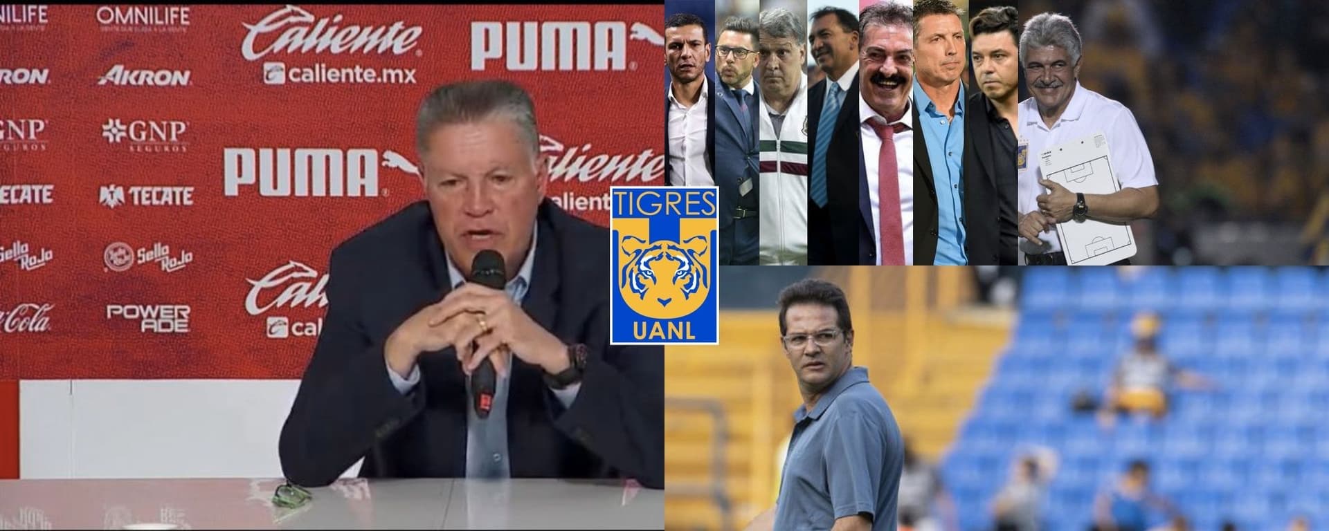 Tigres echa a Miguel Herrera y Ricardo Peláez sorprendería con un inesperado DT.