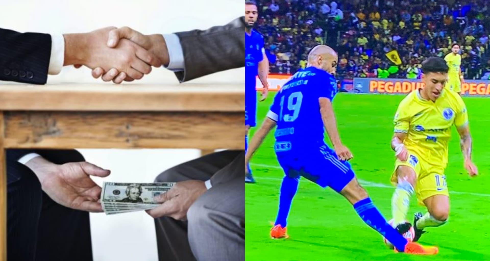 Tigres sufre con el arbitraje, que le mete mano. Debían expulsar al jugador del América tras la entrada a Guido, pero hay dinero de por medio.