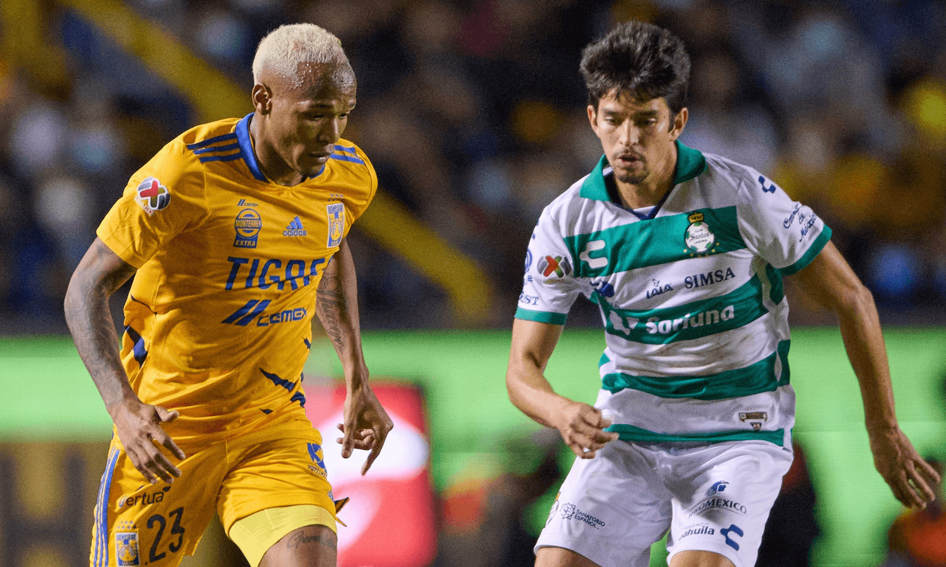 Tigres y Santos pelean la parte alta de la tabla general, hace no mucho se vieron las caras en una Liguilla