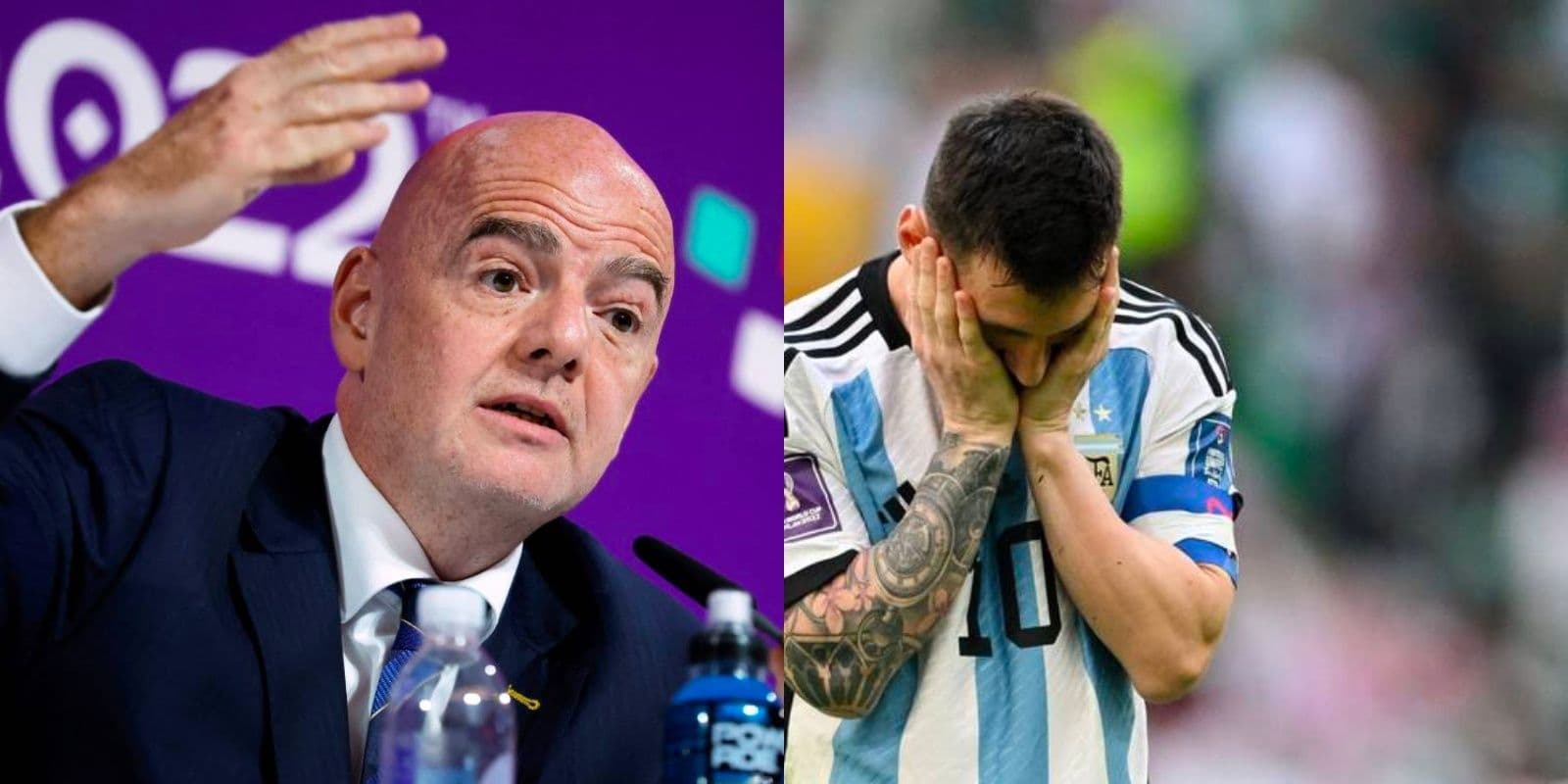 Tras pisar el jersey del Tri, Gianni Infantino dejó una noticia que no le gusta nada a Lionel Messi