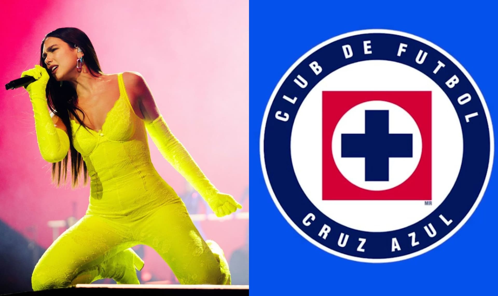 Un aficionado de Cruz Azul intentó llevarle un presente a Dua Lipa a nombre de la máquina