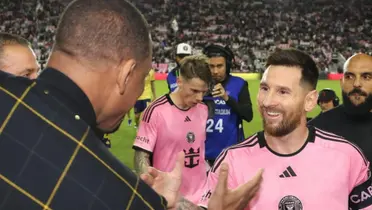 (VIDEO) La estrella de Hollywood que fue a ver al Inter y sorprendió a Messi