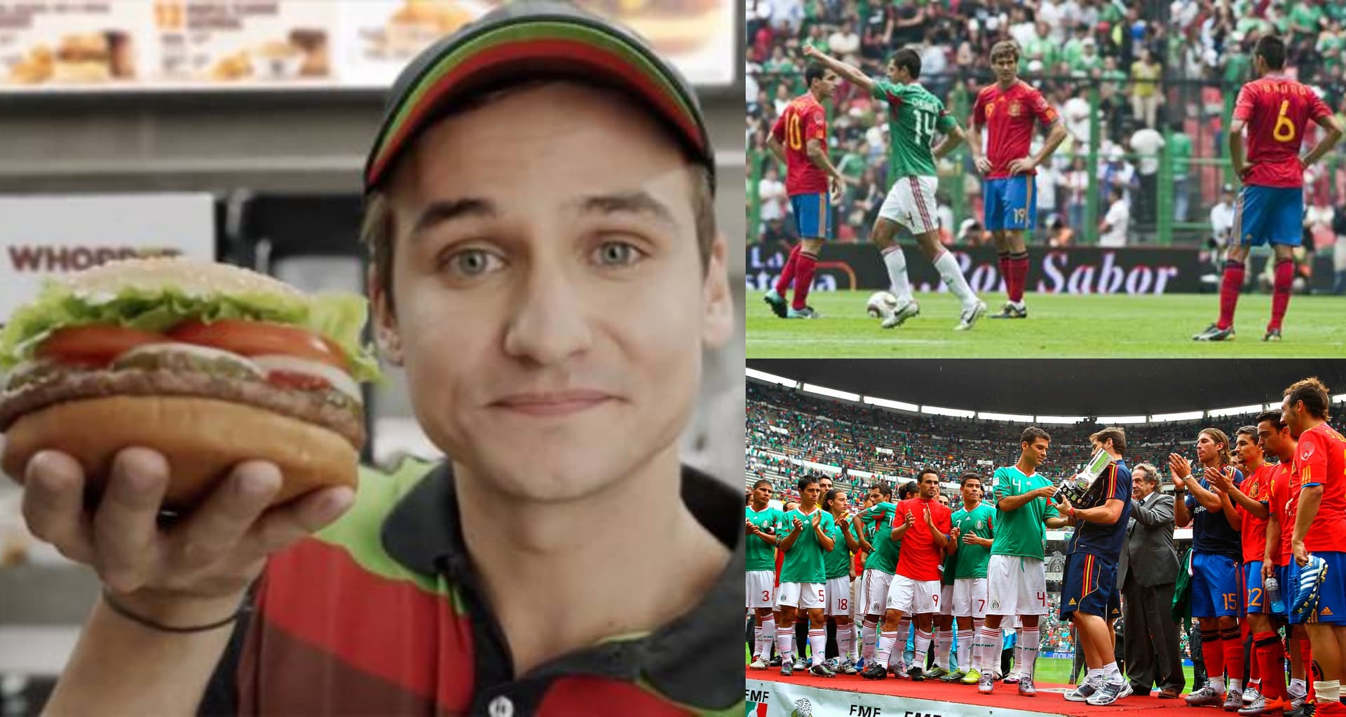 Un futbolista que estuvo presente en el cotejo que el Tri empató a un gol por bando ante la selección de España, vigente campeón del mundo en ese momento, ahora se dedica a la venta de hamburguesas.