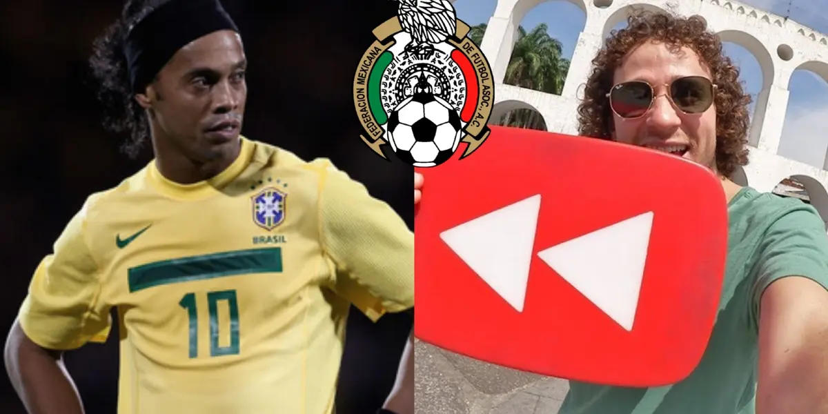 Un jugador que le hizo la vida imposible a Ronaldinho en un partido importante con la Selección de Fútbol de México ahora es Youtuber.