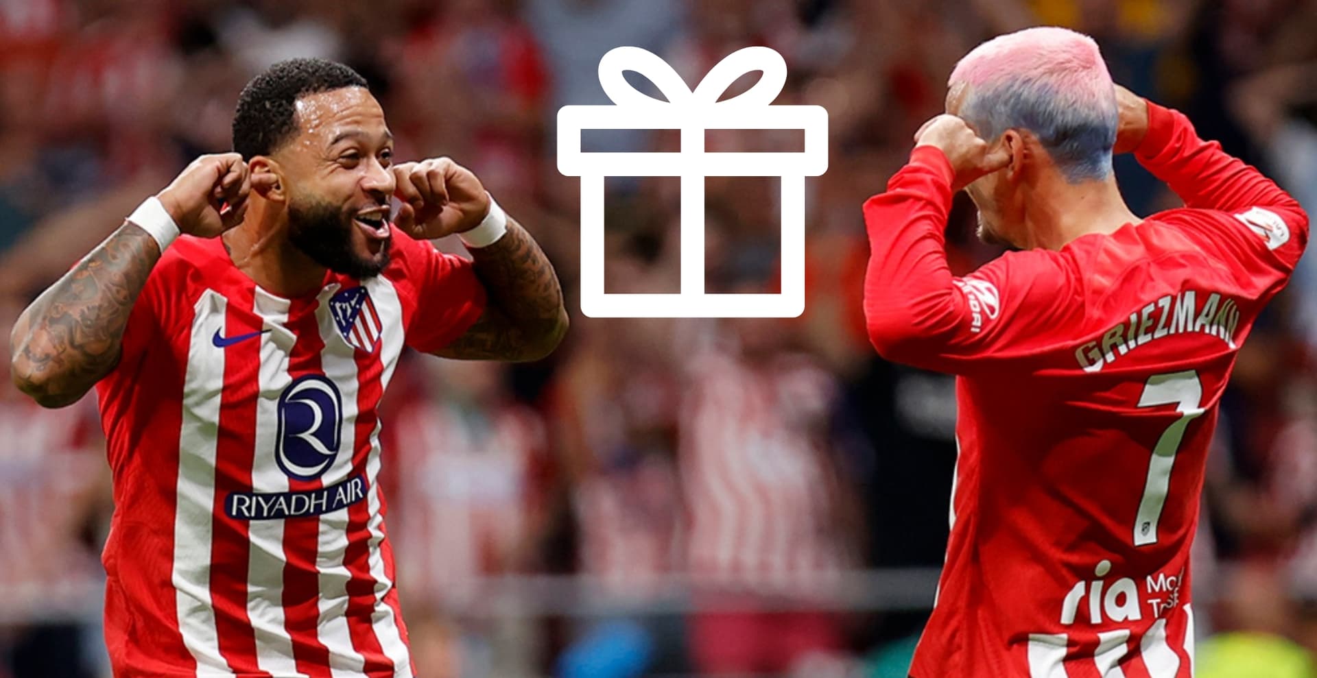 Uno de los colegas del Atlético de Madrid decidió hacerle un obsequio tras el último récord que rompió