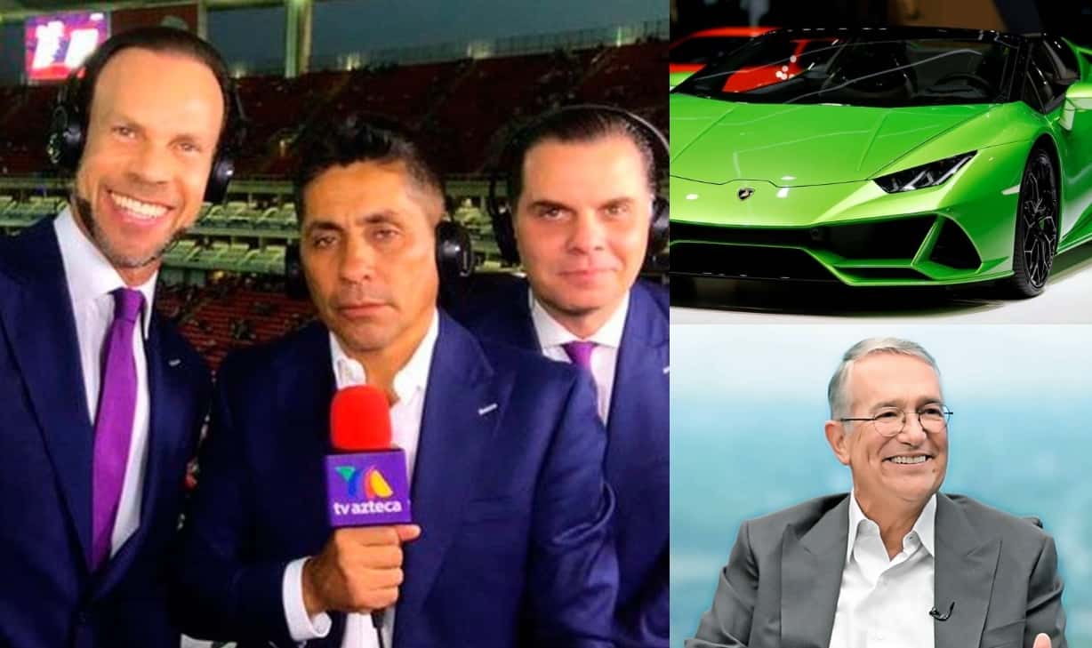 Uno de los panelistas de Azteca Deportes se da el lujo de llegar en el mismo coche que tiene Ricardo Salinas.