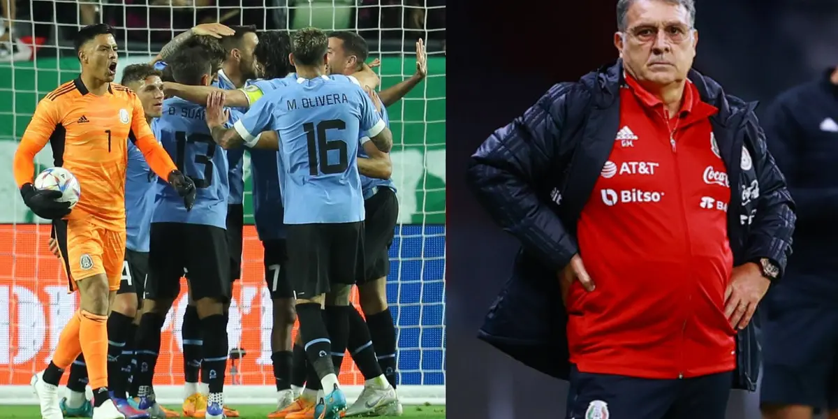 Uruguay fue muy superior a México en los primeros 45 minutos y Gerardo Martino exhibe el responsable del gol charrúa