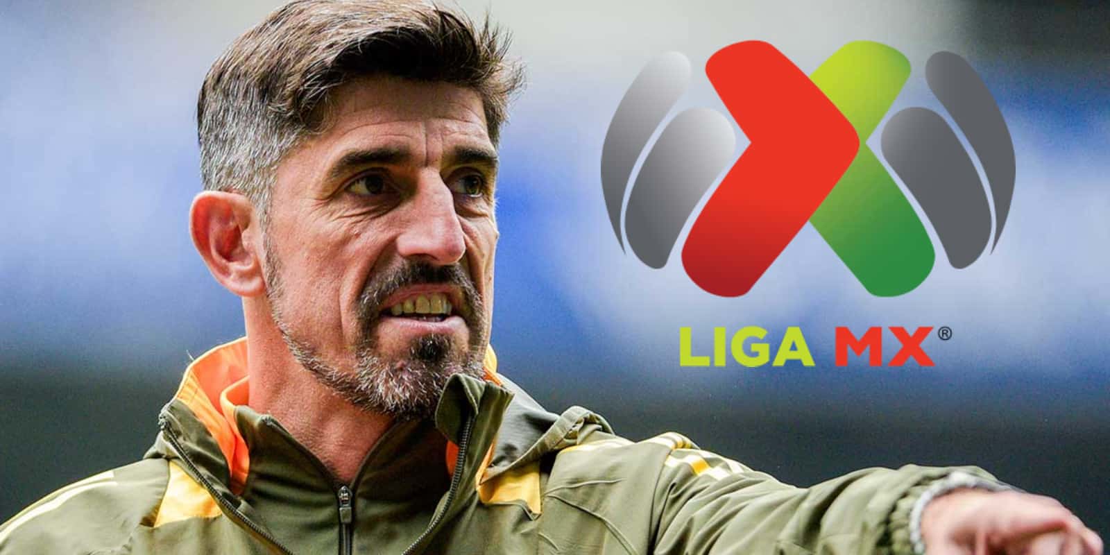 Veljko Paunovic junto al logo de la Liga MX / FOTO FUTBOL TOTAL
