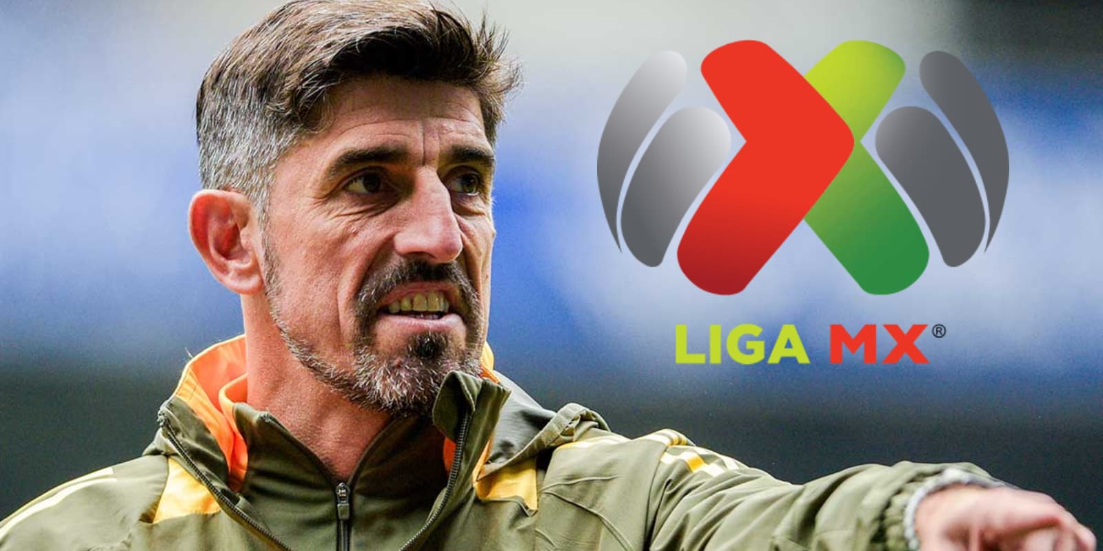 Veljko Paunovic junto al logo de la Liga MX / FOTO FUTBOL TOTAL