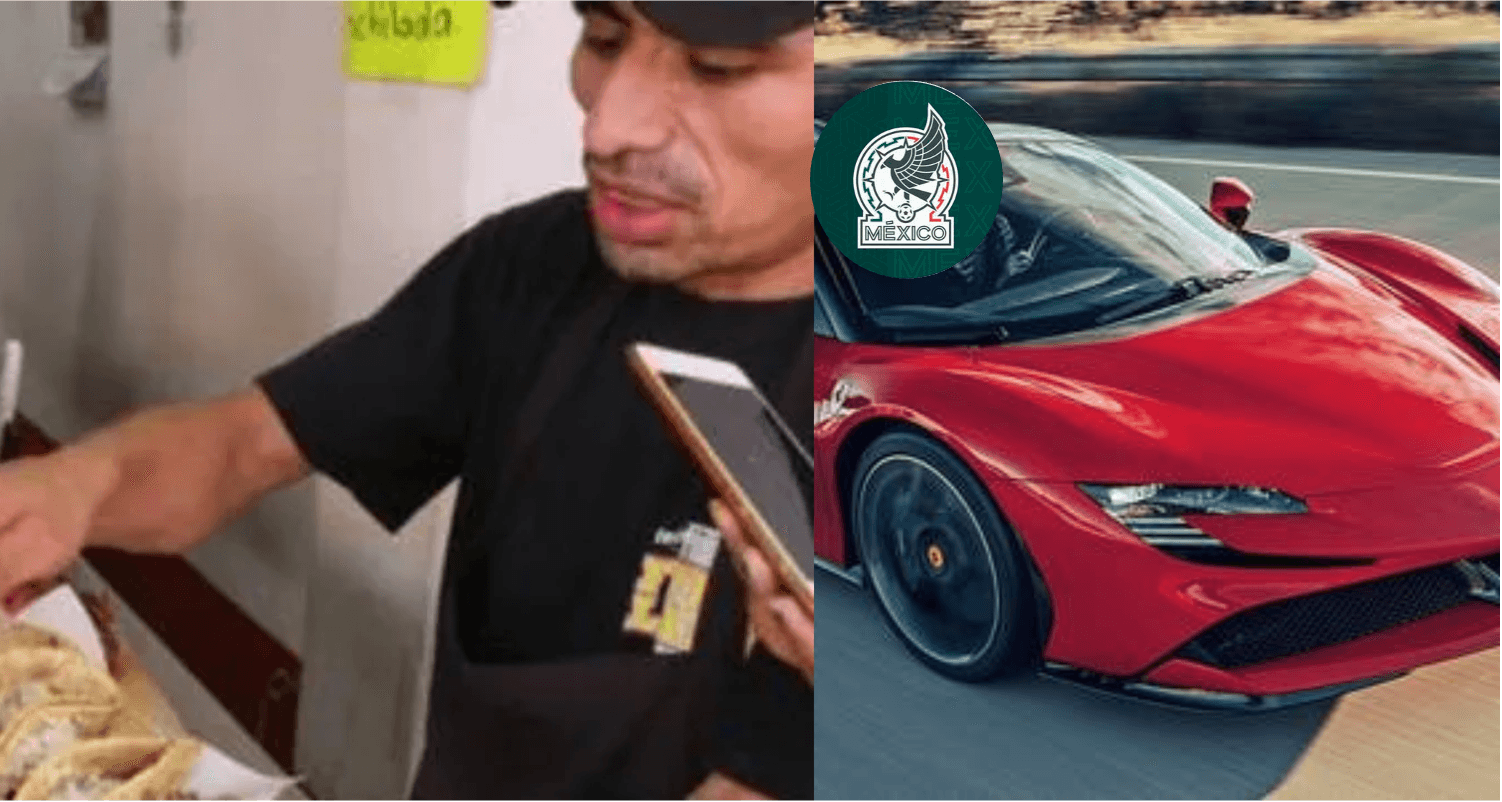 Vende tacos, pero en su mejor momento, no solo le dieron un Ferrari, es el único mexicano que tiene dos coches de este estilo.