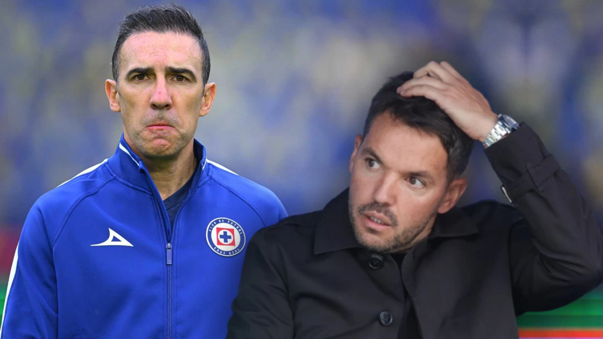 Vicente Sánchez y Nicolás Larcamón como entrenadores de Cruz Azul