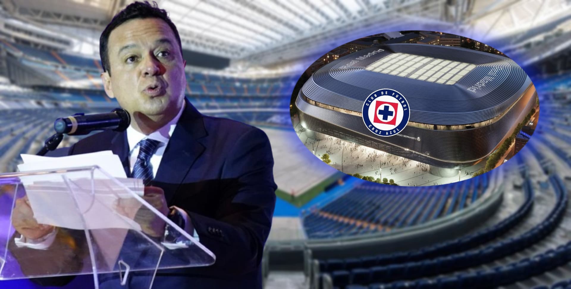 Víctor Vélazquez durante la asamblea de Cruz Azul / Foto: ESPN