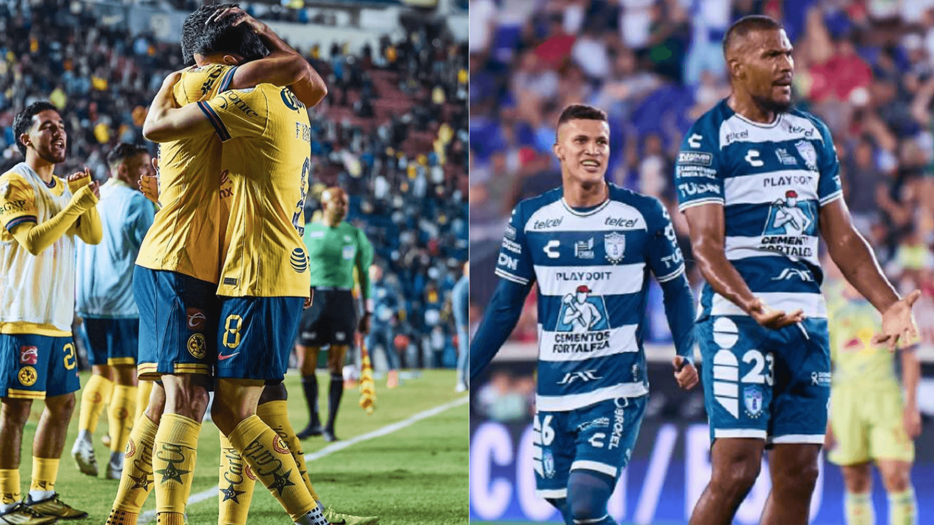 Victoria del América ha dejado 4 eliminados en el Apertura 2024 / Foto: IG @clubamerica y @Pachuca