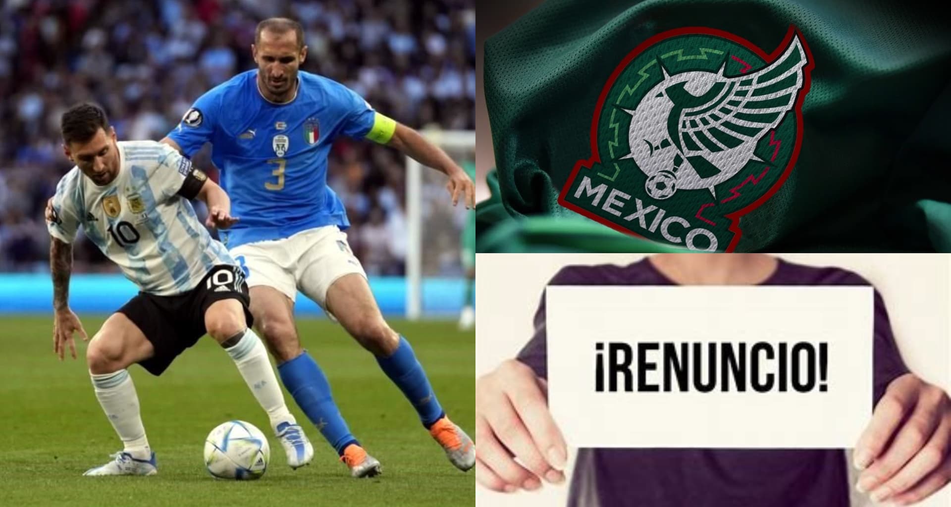 Vio el baile que Argentina le mete a Italia. Le diría adiós a su aspiración de estar en el Mundial para evitar la catástrofe.