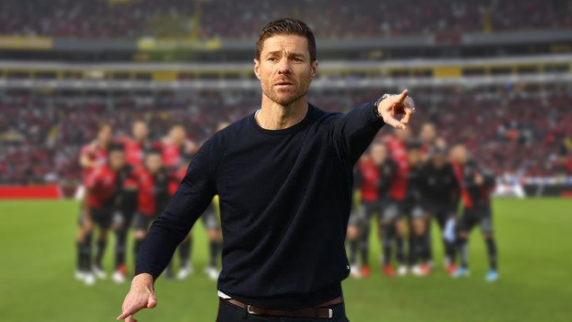 Xabi Alonso dirigiendo / Imagen: BBC