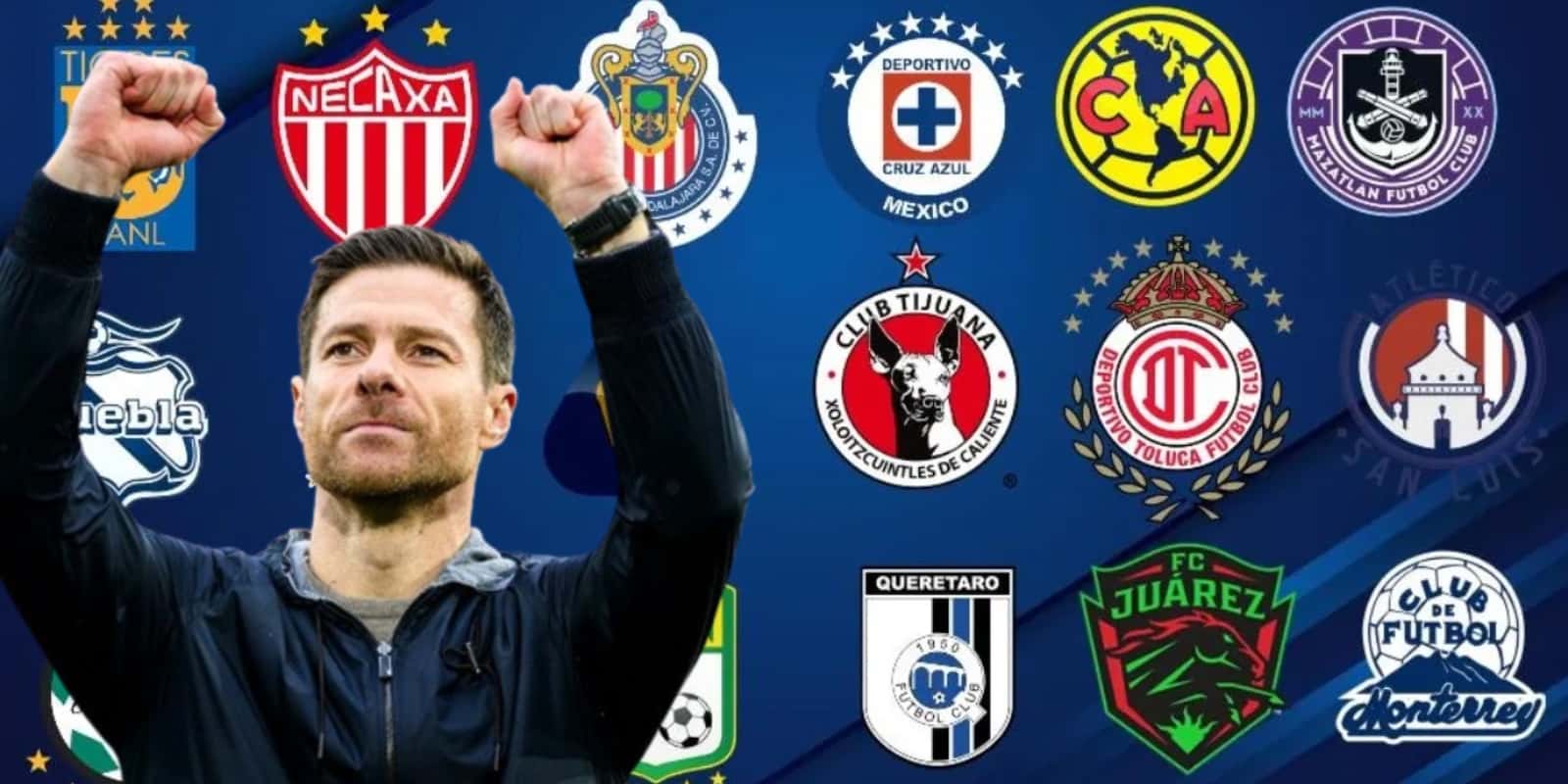 Xabi Alonso junto a los clubes de la Liga MX / FOTO AP