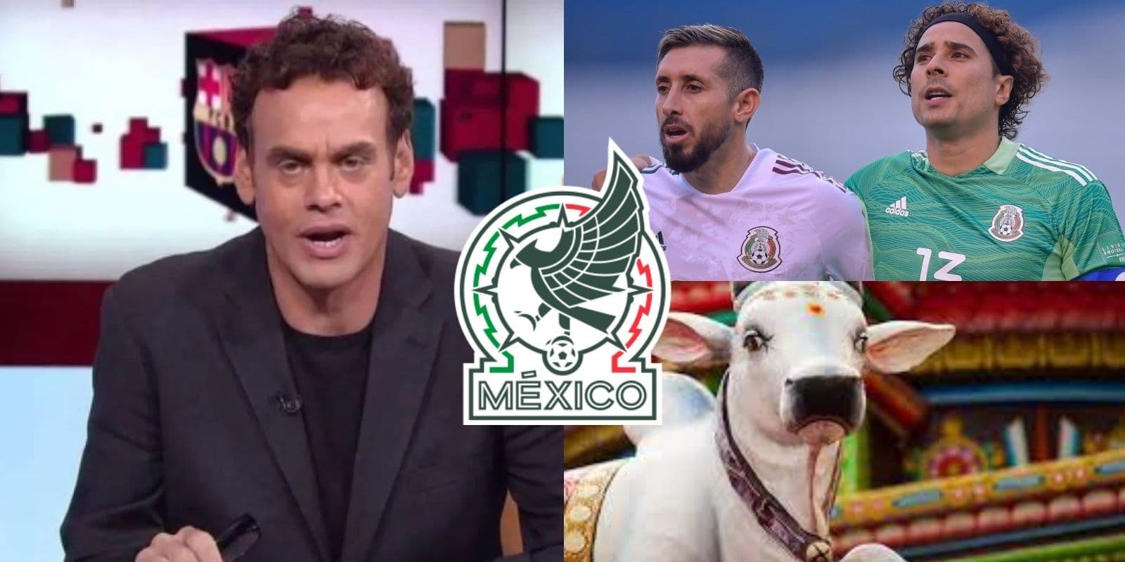 Ya no son vacas sagradas David Faitelson bautiza a los jugadores de la Selección Mexicana con un nuevo apodo