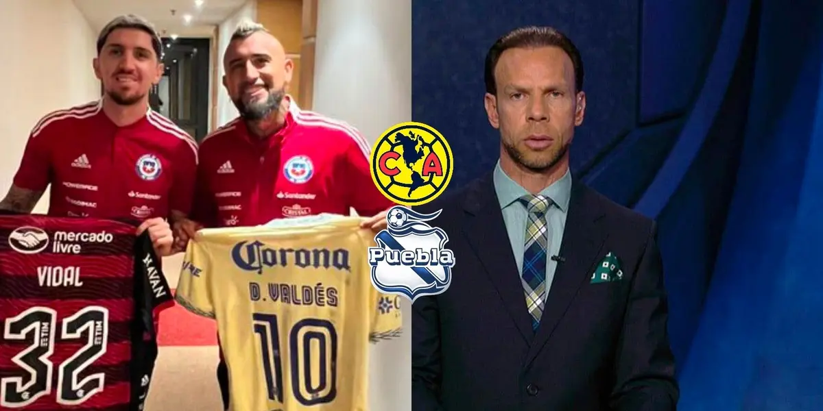 Zague revela el destino de Arturo Vidal en plena transmisión en el Puebla vs América.