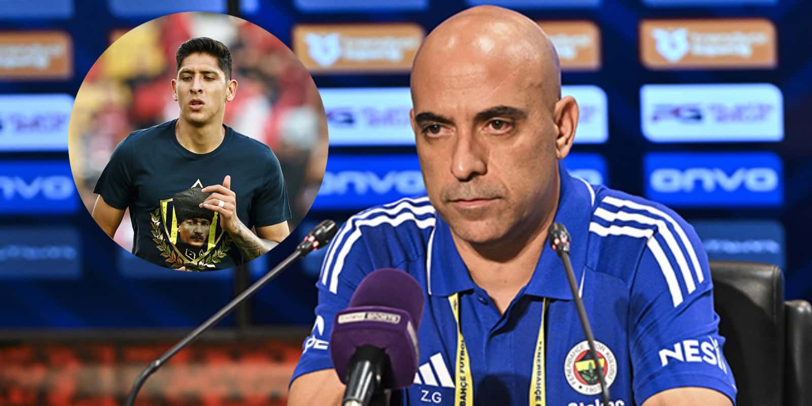 Zeki Murat Göle junto a Edson Álvarez / FOTO AA