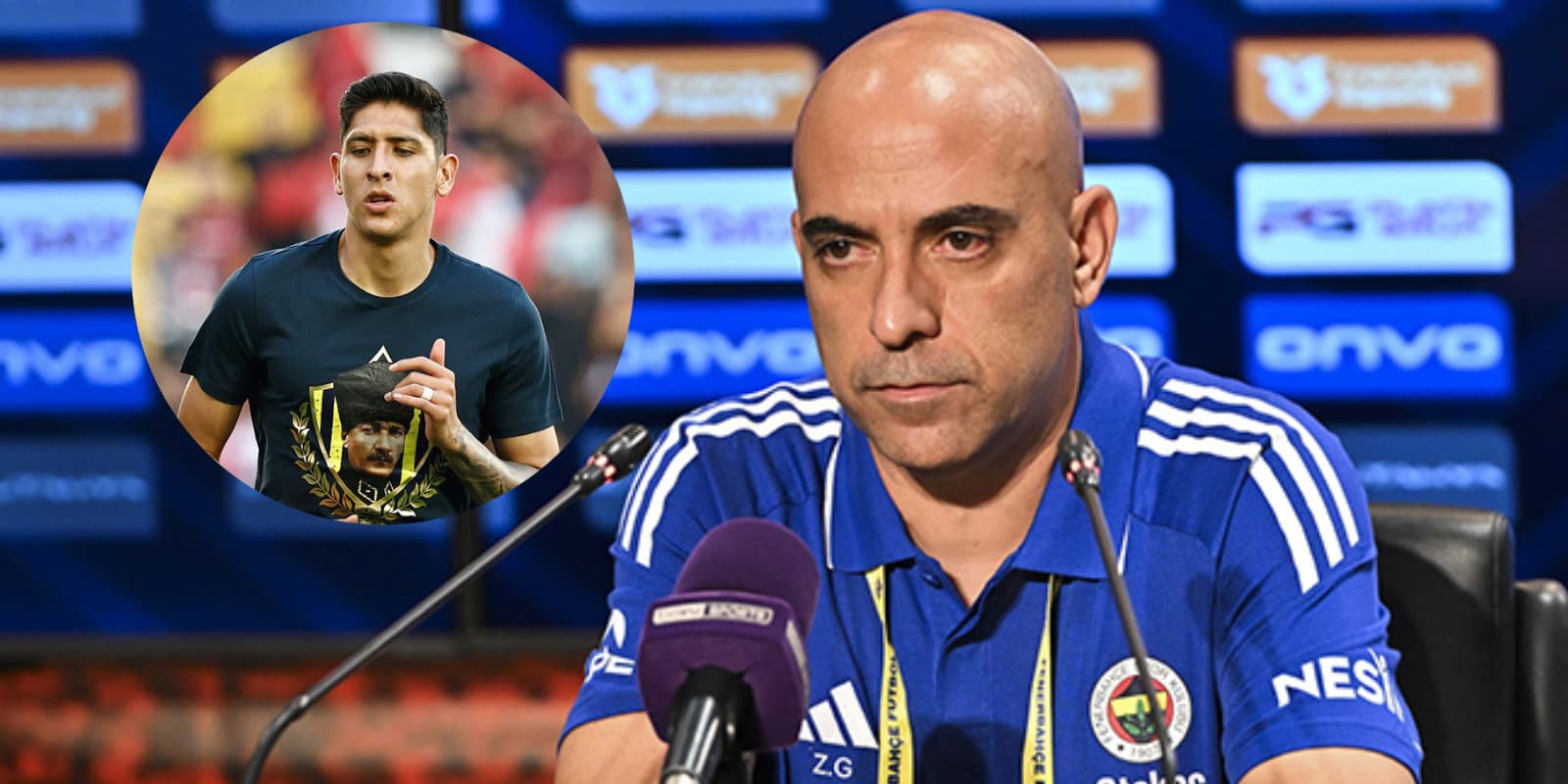 Zeki Murat Göle junto a Edson Álvarez / FOTO AA