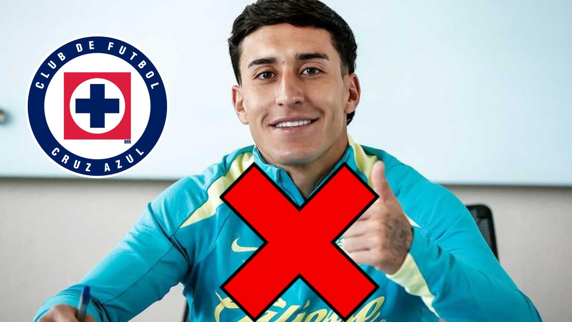 Zendejas renovando con américa y el escudo de Cruz Azul