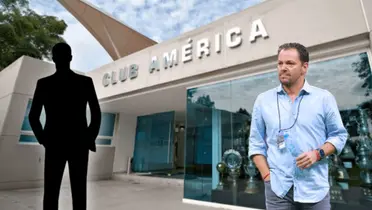 Despachos del América, Santiago Baños y silueta de hombre en traje/ Foto Sports Illustrated.