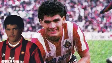 Pedro Pineda con el jersey del AC Milán y con la playera de Chivas / FOTO Mediotiempo