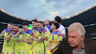 Jugadores del América celebrando y Ricardo Ferretti molesto/ Foto Marca.