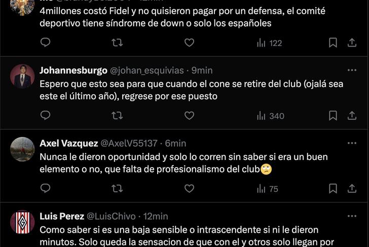 La molestia fue inmediata por parte de los aficionados