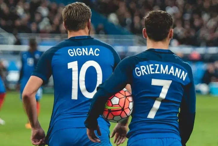 André-Pierre Gignac y Antoine Griezmann (Foto: Telemundo Deportes)