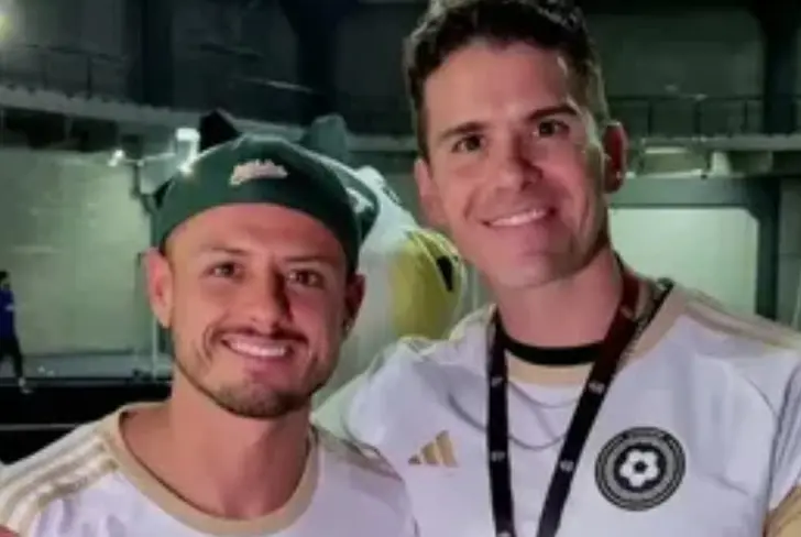 Chicharito junto a Sergio Dipp / Foto: Instagram