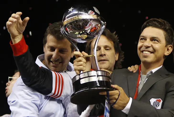 Marcelo Gallardo logró ganar su primera copa en su primer torneo con River Plate