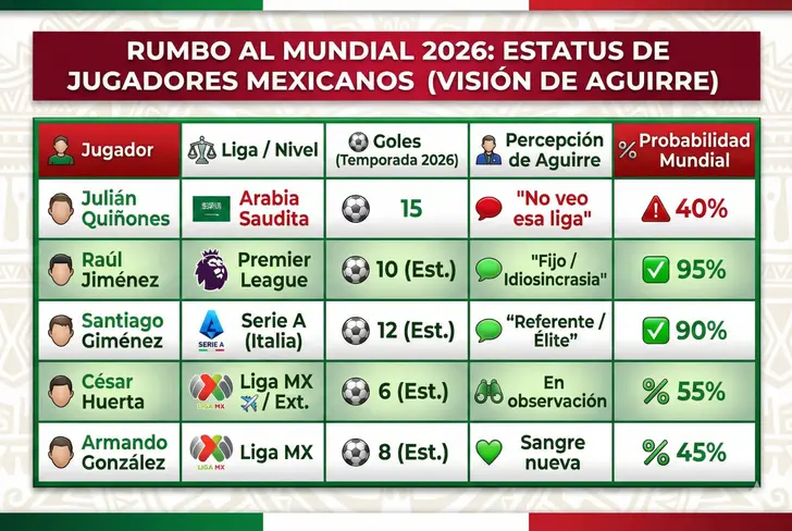Balance de delanteros en México
