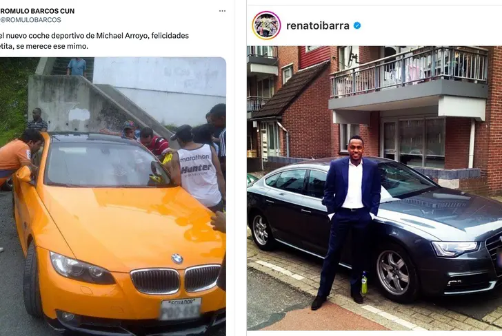 Coches de lujo de los exjugadores del América, Michael Arroyo y Renato Ibarra
