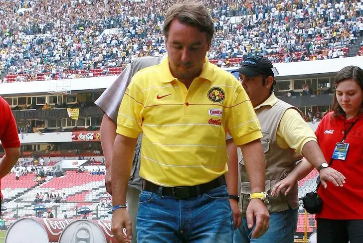 Emilio Azcárraga en el Estadio Azteca