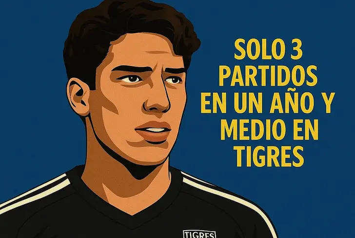 Fernando Tapia sólo ha tenido la oportunidad de jugar 3 partidos desde que llegó a Tigres hace un año y medio.