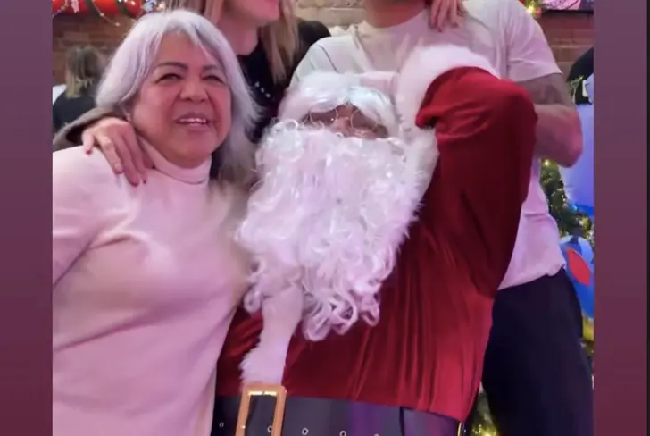 Omar Govea comparte su visita con Santa Claus / Foto: Captura de pantalla de Instagram