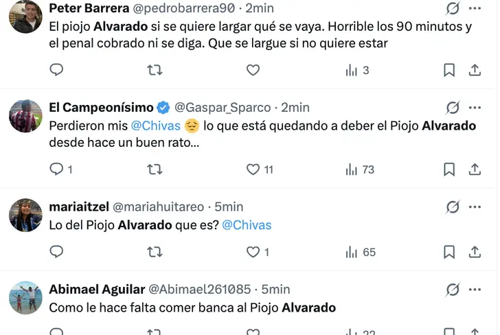 Internautas rojiblancos critican la labor de Roberto Alvarado