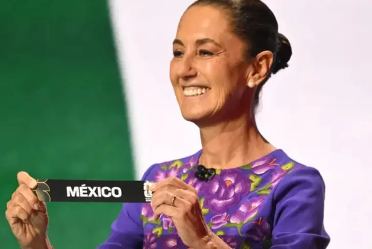 La presidenta Claudia Sheinbaum inauguró el sorteo del Mundial 2026