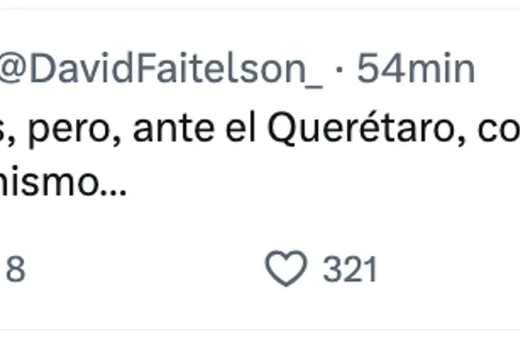 La publicación de David Faitelson en X