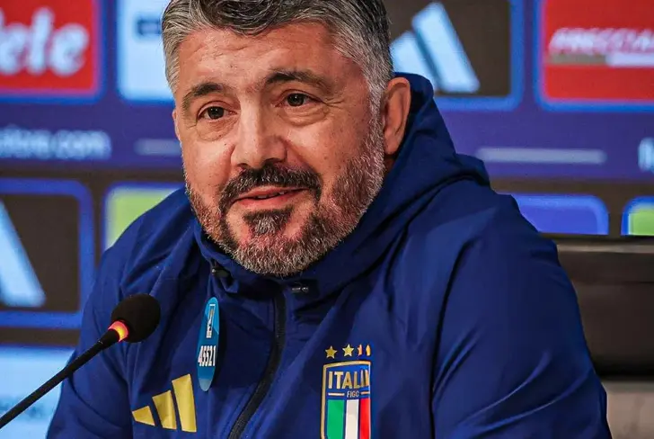 Gennaro Gattuso en conferencia de prensa de Italia