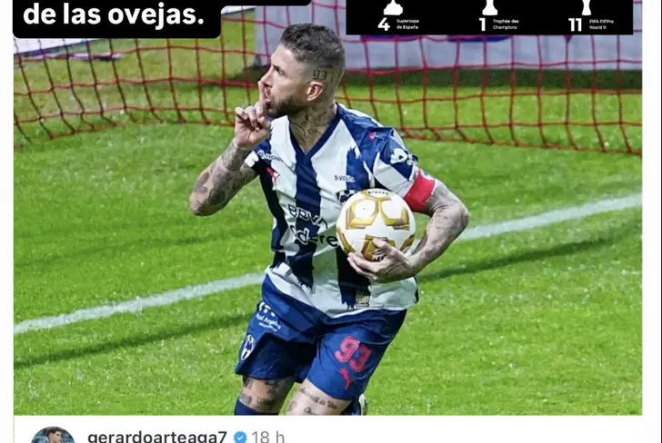Sergio Ramos presume su palmarés como respuesta a Toluca