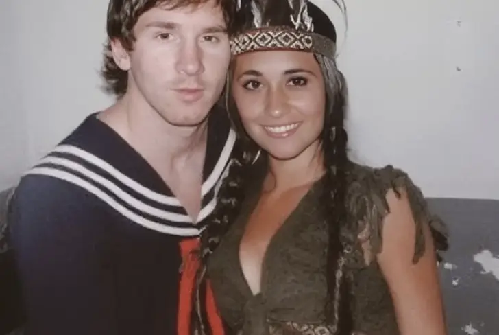 Lionel Messi vestido del personaje de Carlos Villagrán