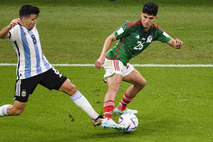 Kevin Álvarez durante el Mundial de Qatar 2022